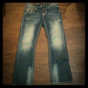 Men's rock revival jeans from buckle